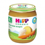 Пюре HiPP овочеве асорті з омега-3 жирними кислотами для дітей з 4 місяців 125г - image-0